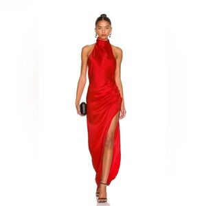 Samba Gown in candy Apple red